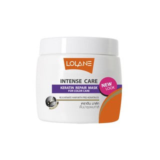 Lolane intense care keratin repair mask โลแลน อินเทนซ์ แคร์ เคราติน รีแพร์ มาส์กสูตรฟื้นบำรุงผมแห้งเสียจากการเปลี่ยนสีผม