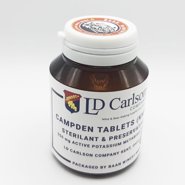 KMS ฆ่าเชื้อ Potassium Campden Tablets KMS ฆ่าเชื้อ แบ่งบรรจุ 10 20 30 40 50 เม็ด หมักไวน์ ทำไวน์