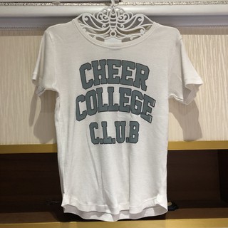 Cheer collage club T shirt ผ้านิ่ม สภาพดี