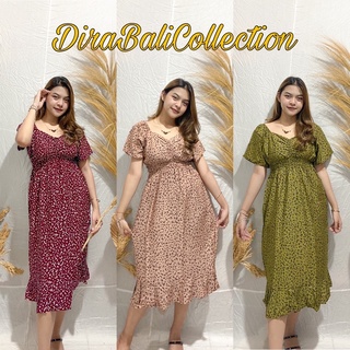 DRESS MODIS MOTIF KREMI BALI
