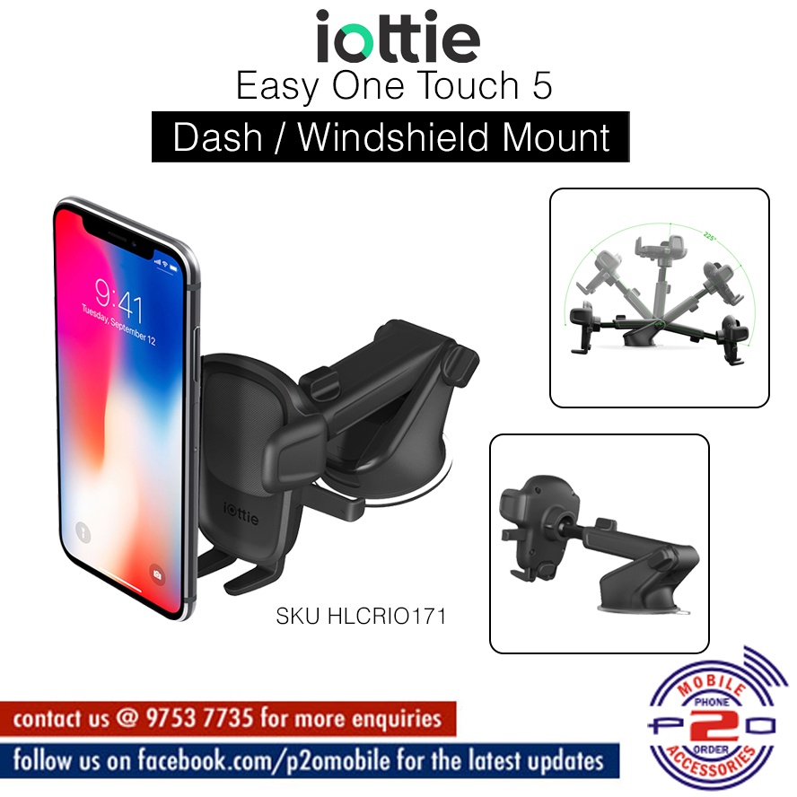 Iottie Easy One Touch 5 Dash & Windshield Car Mount, Part SKU HLCRIO171