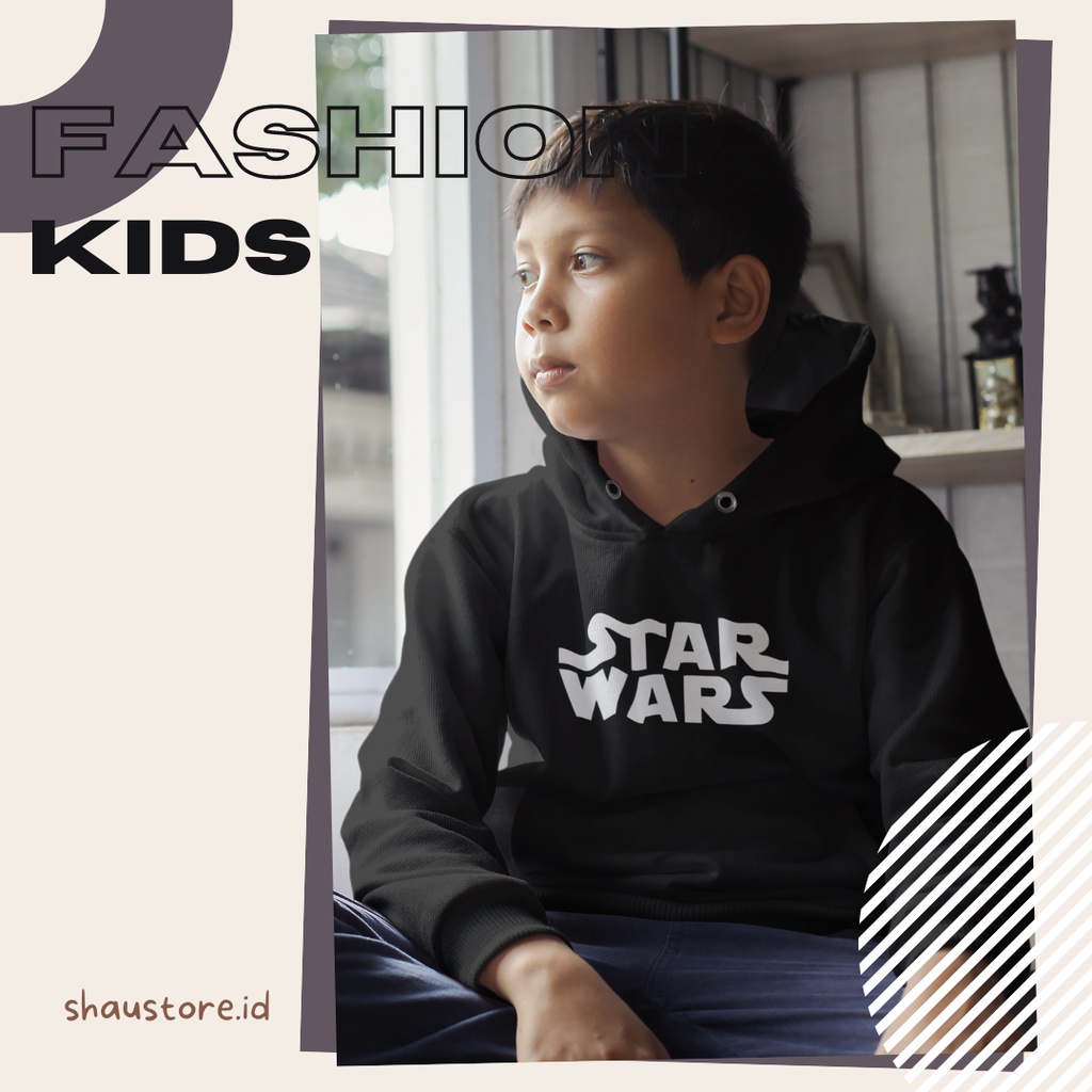 Shaukids - เสื้อสเวตเตอร์ Unisex STAR WARS เสื้อฮู้ดเด็ก 1-12 ปี