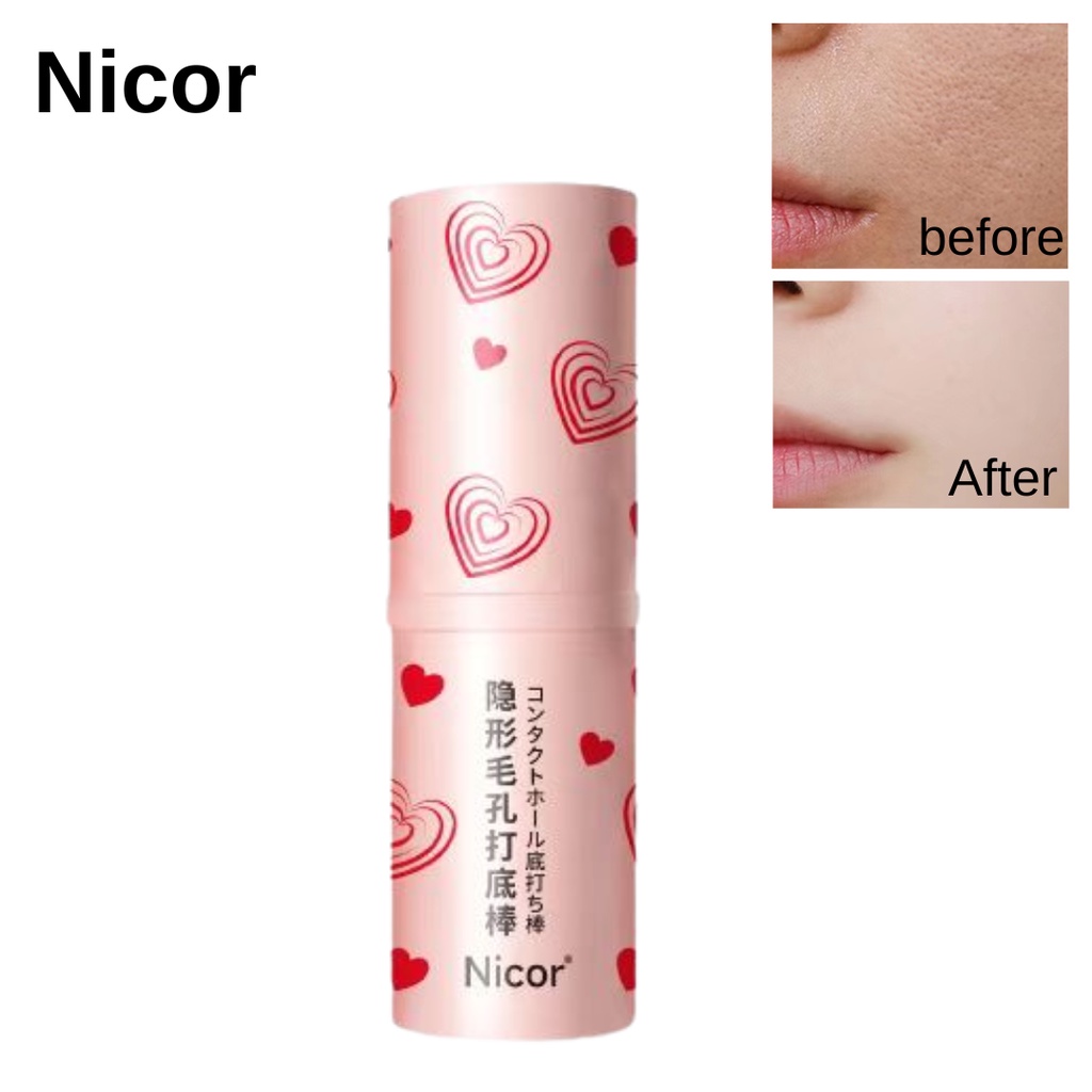 NICOR NY8850 ไพรเมอร์แบบแท่งหมุนออโต้ ไพรเมอร์เบลอรูขุมขน ปรับผิวเรียบเนียน ให้เครื่องสำอางติดทนนาน คุมมัน กันเหงื่อ