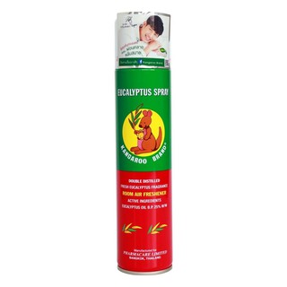 น้ำหอมปรับอากาศ สเปรย์น้ำมันยูคาลิปตัส จิงโจ้ 300 มล. AIR FRESHENER SPRAY EUCALYPTUS 300ML