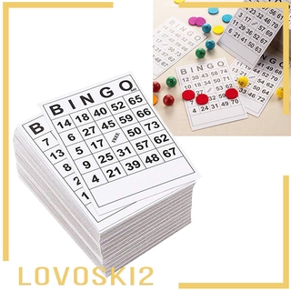 ( Lovoski 2 ) Bingo กระดาษการ์ด 60 แผ่น