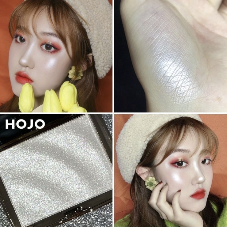 Hojo Brillance Hilights พาเลทไฮไลท์ หน้าพุ่ง ประกายจากชิมเมอร์วิบวับ เนื้อละเอียด - รูปที่ 6