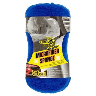 🚚💨พร้อมส่ง!! ผ้าไมโครไฟเบอร์หุ้มฟองน้ำ 1 ชิ้น Microfiber Sponge 1pc