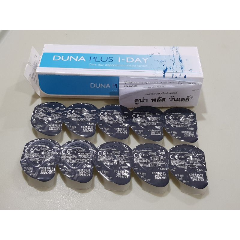 Duna plus 1-day คอนแทคเลนส์ใส รายวัน -3.00