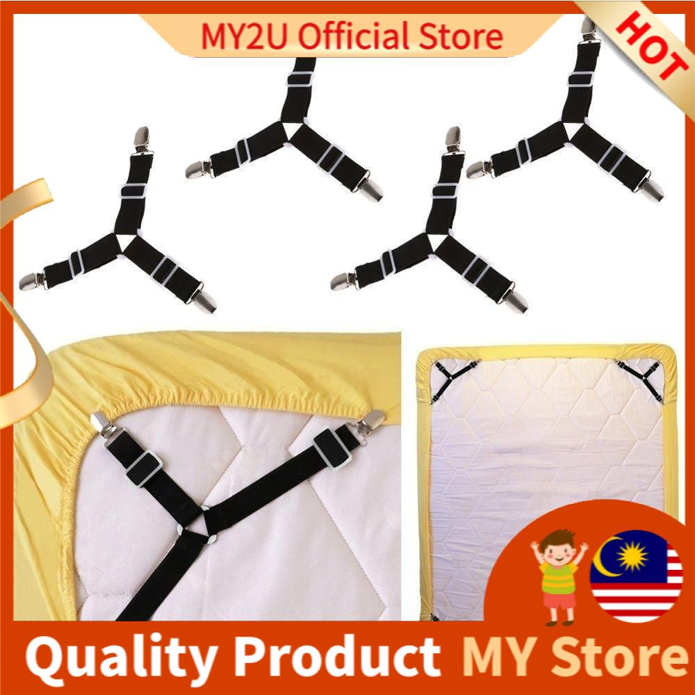 MY2UStore BedSheet คลิป BedSheet Clipper ผู้ถือผ้าปูที่นอนคลิป Clipper Gripper ที่นอนคลิป Klip Cadar
