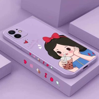 เคสโทรศัพท์มือถือลายการ์ตูนผู้หญิงสําหรับ iPhone13 12 11 13Pro 13Mini 13ProMax XR X XS Max 7P 8P 6P 6sp i6 i7 i8 SE2020