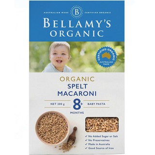 Bellamys Organic Spelt Macaroni 200g