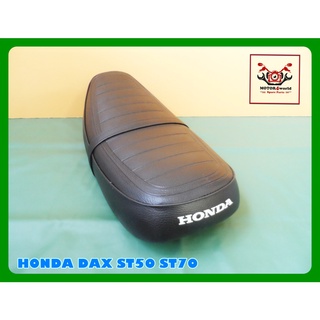 HONDA DAX ST50 ST70 DOUBLE SEAT COMPLETE "BLACK" // เบาะรถมอเตอร์ไซค์ สีดำ หนังพีวีซี งานสวย สินค้าคุณภาพดี