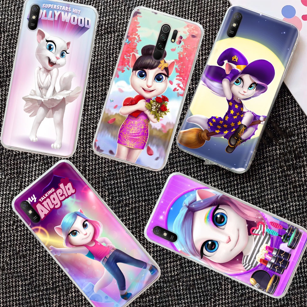 ฝาครอบโปร่งใสสําหรับRealme 10 Pro Plus 9 C30S C35 C55 Soft Case BTY-89 Talking Angela