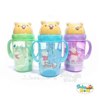 ถ้วยหัดดื่ม มีหลอดดูด แขนจับ Disney Baby