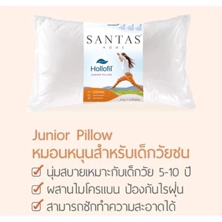 SANTAS หมอนหนุนเด็ก รุ่น DACRON HOLLOFIL® JUNIOR แถมฟรีปลอกหมอน คละสี คละลาย