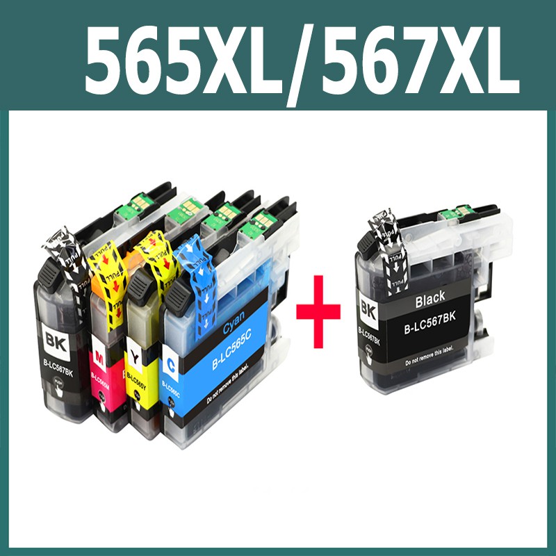 Brother LC 565 LC 567 หมึก LC 565XL LC 567XL สีดำ LC 565 XL LC 567 XL ตลับหมึกสำหรับบราเดอร์ J2510 J