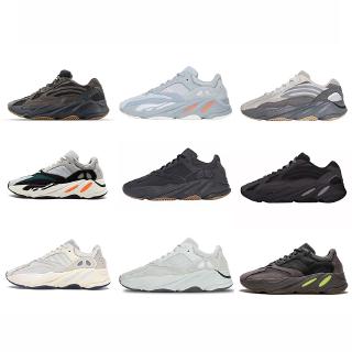 Yeezy 700 BLACK soul รองเท้าผ้าใบลำลองสีดำสีน้ำตาล1