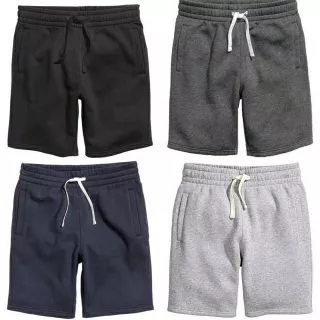 กางเกง Sweatshorts กางเกงขาสั้น ผ้าสำลี งานเหมือน H&M ชาย/หญิง Unisex #รับประกันคุณภาพ-#-4