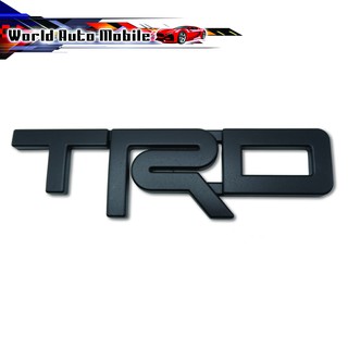 โลโก้ "TRD" size L สูง 7.5เซน สีดำด้าน ไฮลัค รีโว้ ร็อคโค  สี ดำ Hilux Revo, Rocco Toyota 2 , 4 ประตู ปี2014-2018