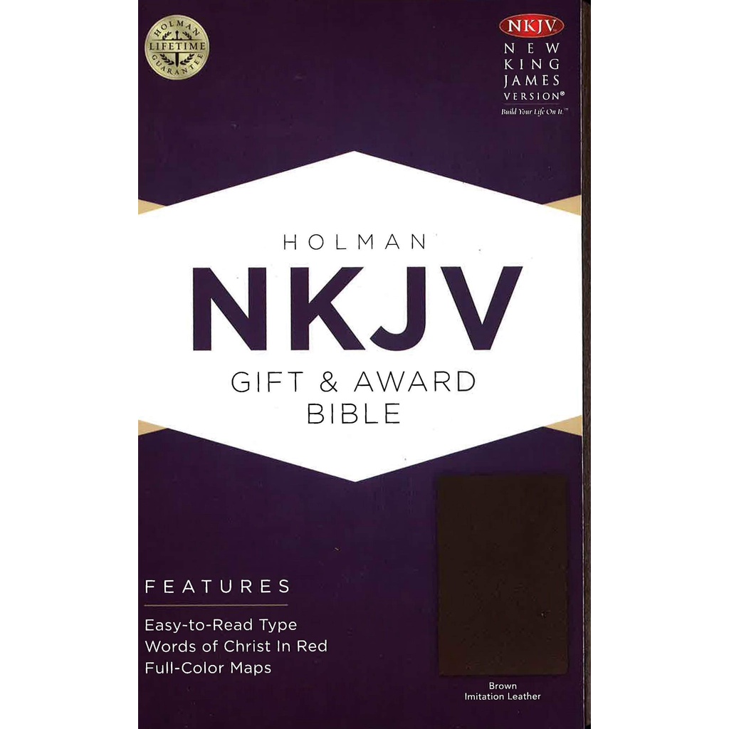 BBW หนังสือ Nkjv Gift & Award Bible, Brown Imitation Leather ISBN: 9781433604638