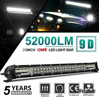 &lt;Veryjow&gt; ไฟ Led 20 นิ้ว 1200 W สําหรับรถบรรทุก Suv Atv 22