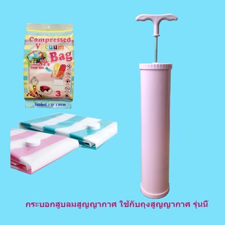 กระบอกสูบลมสุญญากาศ สีชมพู ขนาดเส้นผ่านศูนย์กลาง 6*28 ซม. (Vacumn Hand Pump; 6*28 cm)