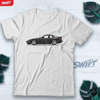 [COD]เสื้อยืด ลาย 1986 Porsche P 944 951 Turbo US สีดําS-5XL