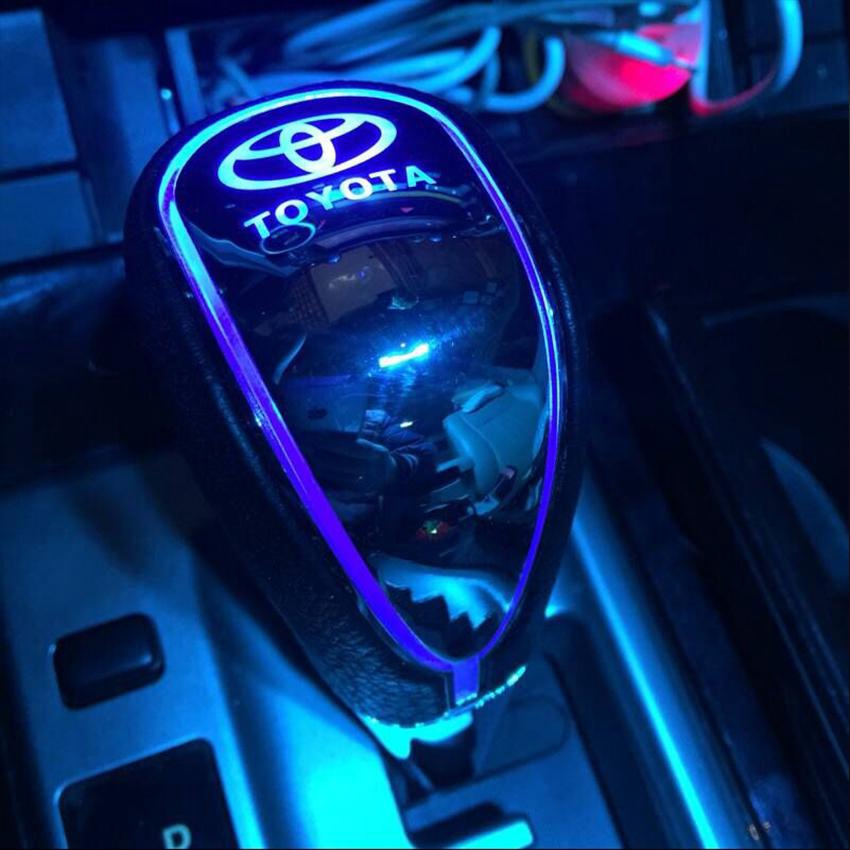 At MT หัวเกียร์รถยนต์ LED แบบแมนนวล สําหรับ Toyota Vios Innova Fortune