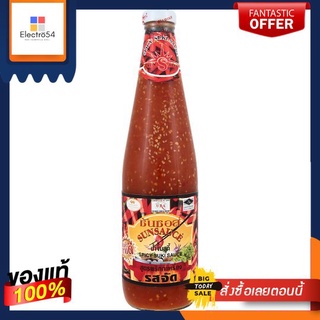 ซันซอสน้ำจิ้มสุกี้พริกกะเหรี่ยงขวด830กSUNSAUCE SPICY SUKISAUCE 830 G