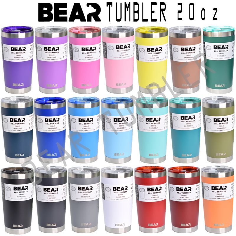 แก้ว BEAR 20oz ของแท้ มีบริการสลักชื่อ สเเตนเลส2 ชั้น มีประกัน