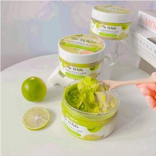 Be WhiteBe Whiteสครับ Be White สัปปะรด&amp;มะนาว 2 in 1 ขัด ฟอก มาร์คบำรุงในกระปุกเดียว ขัดแล้วแตกตัวเป็นน้ำนม