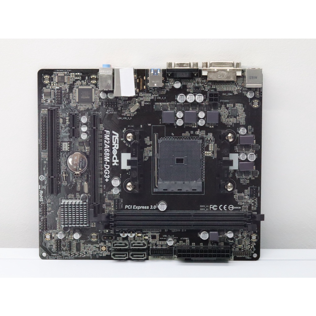 MAINBOARD เมนบอร์ด FM2 ASROCK FM2A68M-DG3+ สินค้ามือสอง