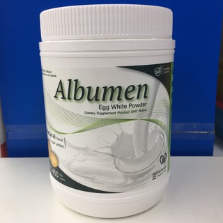 Albumen Egg White Powder อัลบูเมน ผงโปรตีนไข่ขาว ขนาด 400 กรัม