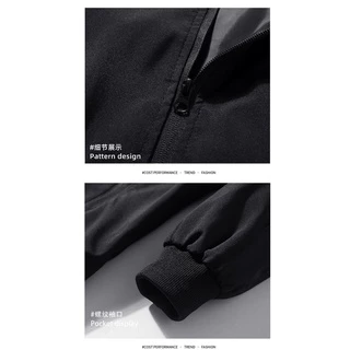 แจ็คเก็ตกันน้ําและWindproof Jaketผู้ชายฤดูใบไม้ผลิและฤดูใบไม้ร่วงJaket Lealkiใหม่Slim Casualชุดเบสบอลเสื้อ