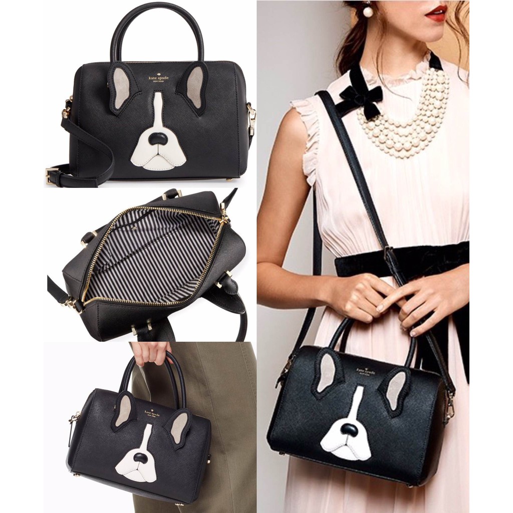 Kate Spade Women's Factory Ma Cherie Antoine French Bulldog Satchel Bag