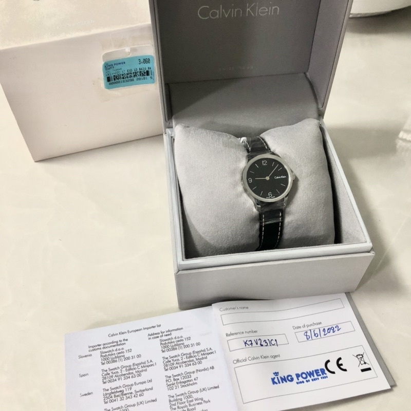 Sale~ ของแท้💯 ป้าย 3,060 พร้อมส่ง!! นาฬิกาCK Calvin Klein K7V231C1 Watch มือหนึ่ง ป้ายKingpower