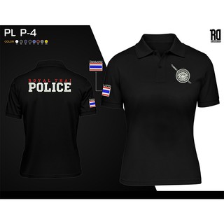 PL P-4  เสื้อโปโลตำรวจหญิง งานปัก