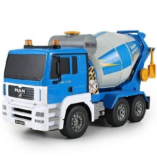 รถบังคับวิทยุ รถแข่งของเล่น Cement Mixer Truck Double Eagle รถโม่ปูนบังคับวิทยุ 6 CHสเกล 1:20