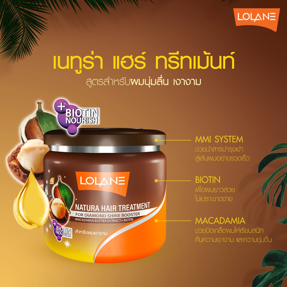 ทรีทเม้นท์ โลแลน Lolane Natura Hair Treatment โลแลน เนทูร่า แฮร์ ทรีทเม้นท์ 100 / 250 g. (มี 5 สูตร) - รูปที่ 3
