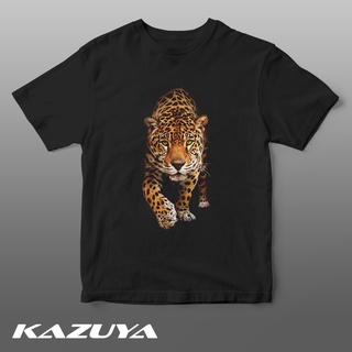 แขนสั้นcrew neckเสื้อยืด ลายศิลปะสัตว์ Kazuya TM-0104 JAGUARS-XXXXL