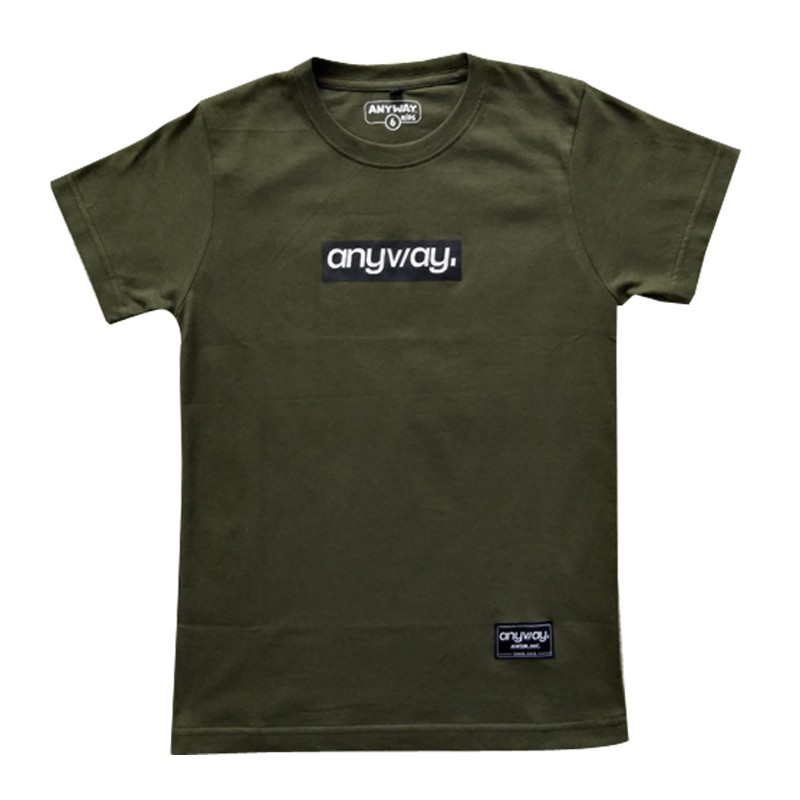 Anyway Kids T-Shirt "anyway" Army 036
