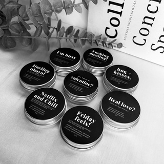 เทียนหอม soy wax 100% Amor candle with black mood 🖤🪄✨