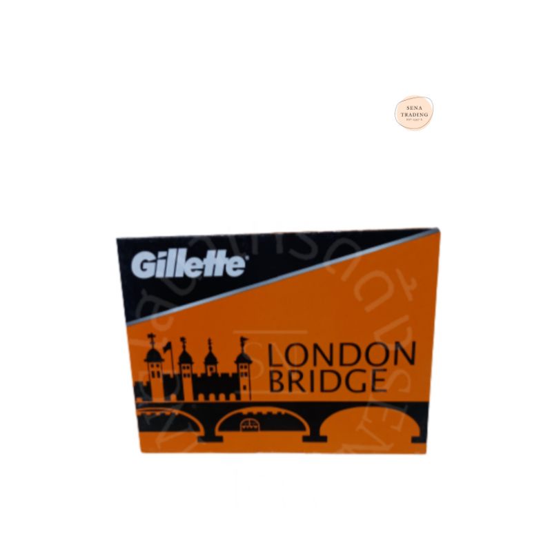 Gillette London Bridge ใบมีดโกน2คม(กล่องส้ม)