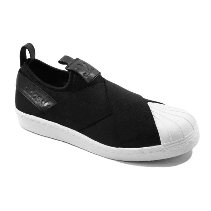 adidas รองเท้า SUPERSTAR Slip on รุ่น BZ0112 สีดำ (Black) ของแท้