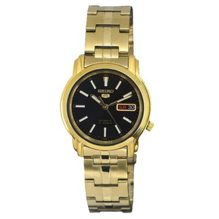 Seiko 5 Sports Automatic นาฬิกาข้ิอมือผู้ชาย Goldรุ่นSNKL88K1