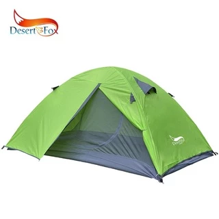 Desert Fox Backpacking เต็นท์ 2 คน Double Layer เต็นท์แคมป์ 4 Seasons กันน้ำระบายอากาศน้ำหนักเบาแบบพกพา Travel
