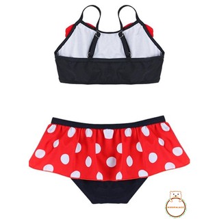 ADH-Bowknot เด็กน่ารักเด็กชุดว่ายน้ำชุดว่ายน้ำบิกินี่ชุด Tankini ชุดว่ายน้ำ