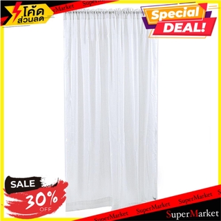 ผ้าม่านโปร่งซ่อนหู HOME L&amp;S RAIN 160x220 ซม. สีขาว ผ้าม่านประตู SHEER CURTAIN HOME L&amp;S RAIN 160X220CM WHITE