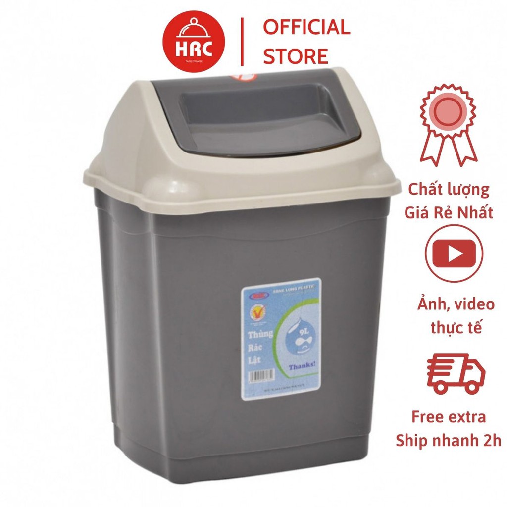 SONG LONG 9L FLIP TRASH BIN