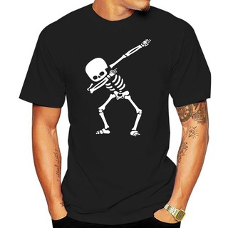 เสื้อยืดผ้าฝ้าย เสื้อยืด พิมพ์ลาย DABBING SKELETON DAB HALLOWEEN COSTUMES ADULT KIDS PARTY สีสันสดใส สําหรับเด็ก และผู้ใ